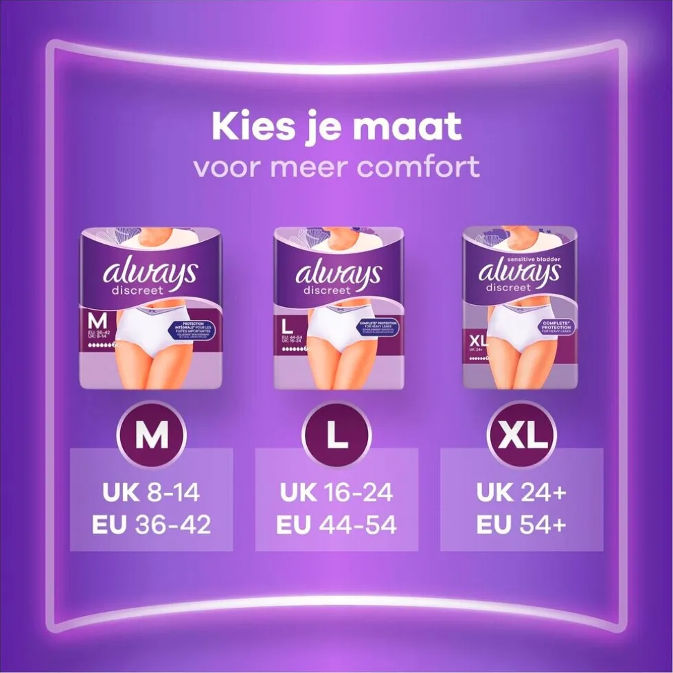 Always Discreet Incontinentiebroekjes