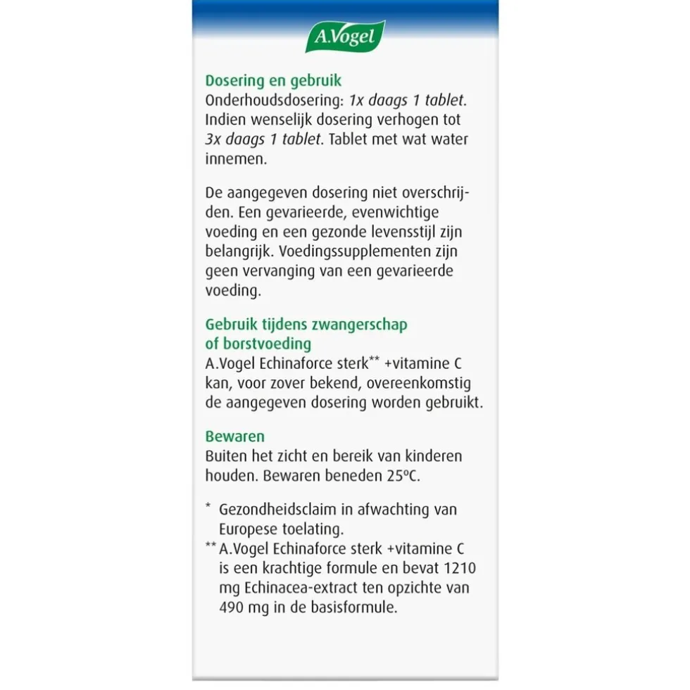 A.Vogel Echinaforce Sterk** + Vitamine C Tabletten
