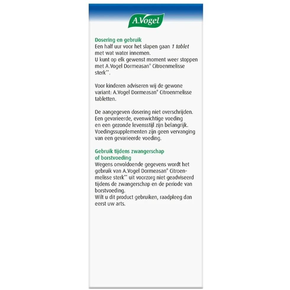 A.Vogel Nachtrust Sterk** Tabletten