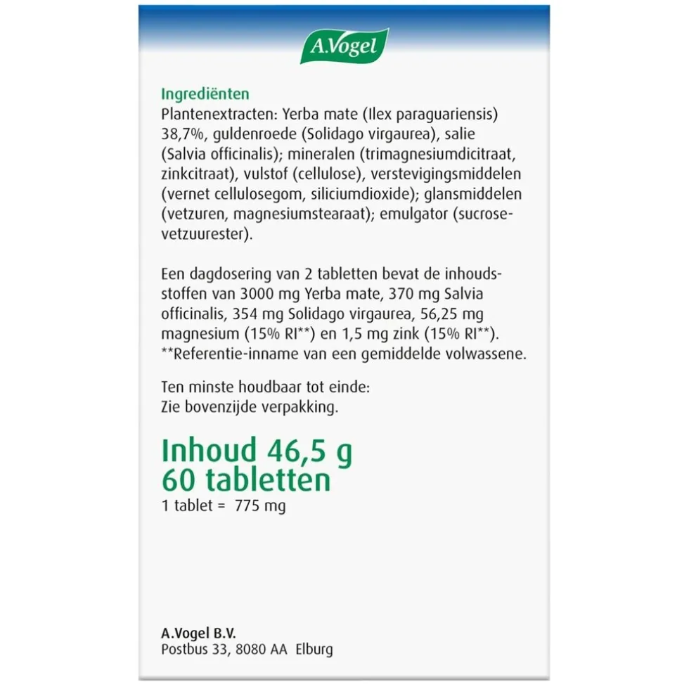 A.Vogel Overgang Famosan Gewichtsbeheersing2* Tabletten