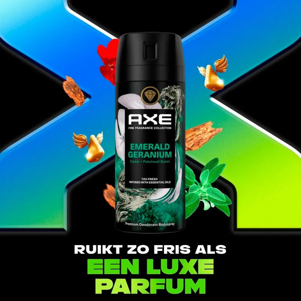 Axe Fine Fragrance Emerald Geranium Deodorant & Bodyspray