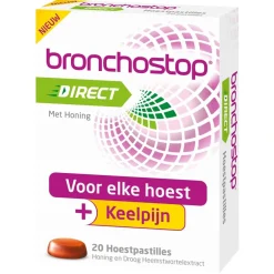 Bronchostop Direct Hoestpastilles met Honing