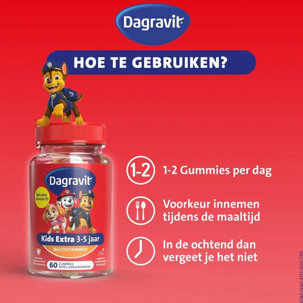 Dagravit Kids Multivitaminen Paw Patrol Gummies