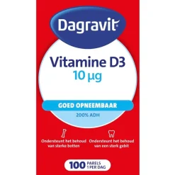 Dagravit Vitamine D3 10ug Parels