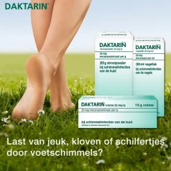 Daktarin Miconazolnitraat 20mg/g Crème bij Schimmelinfecties