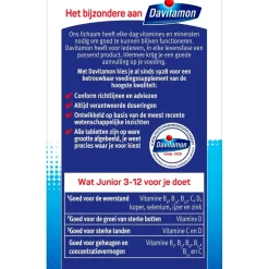 Davitamon Junior 3+ Framboos Kauwtabletten