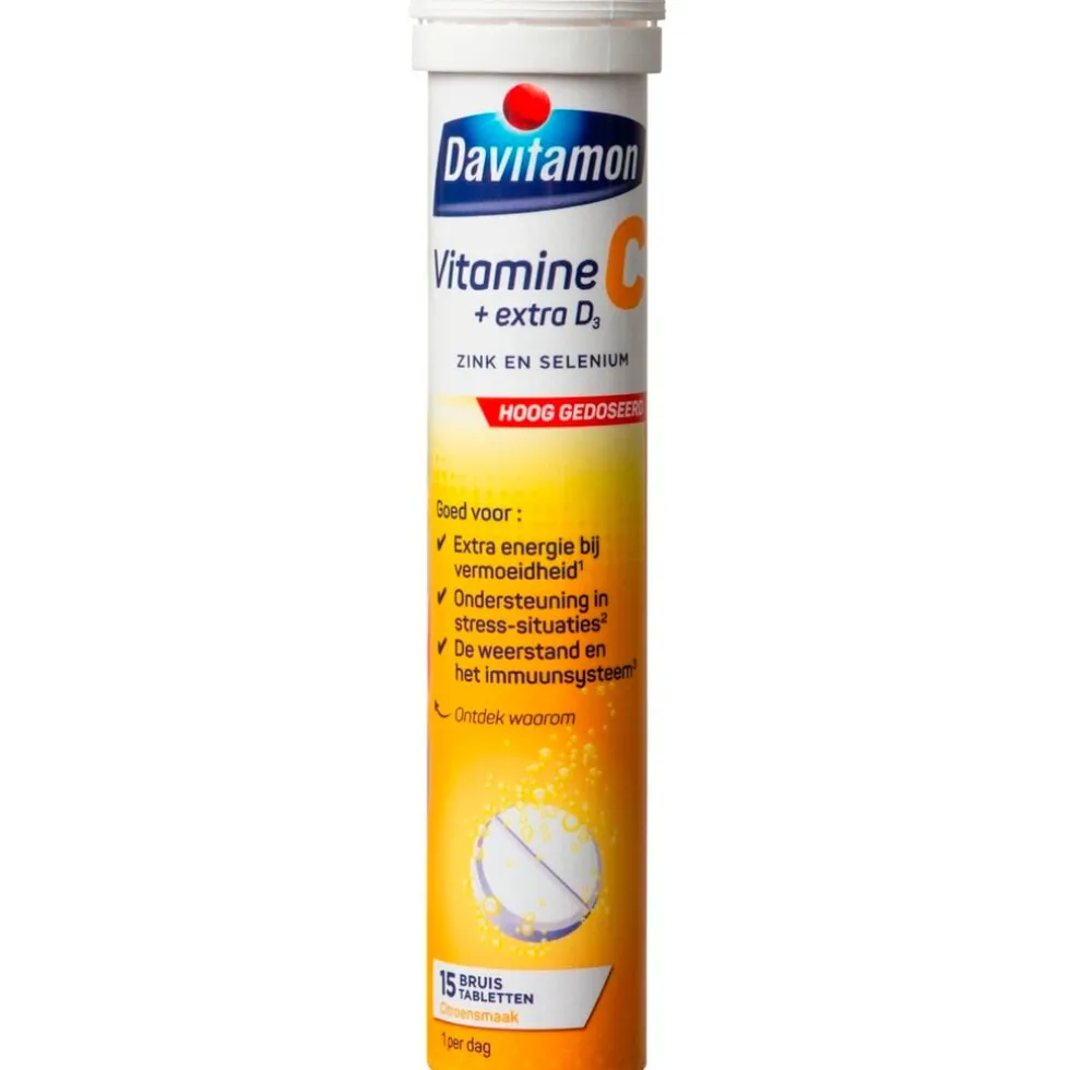 Davitamon Vitamine C + Extra D3 Bruistabletten