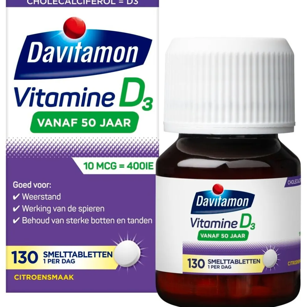 Davitamon Vitamine D 50+ Smelttabletten