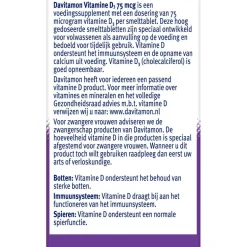 Davitamon Vitamine D3 75mcg Smelttabletten