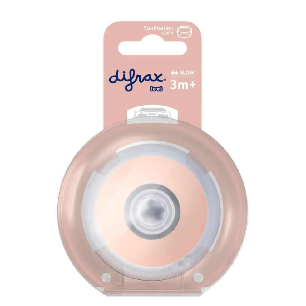 Difrax Mammafeel Slow 3+M Flessenspeen
