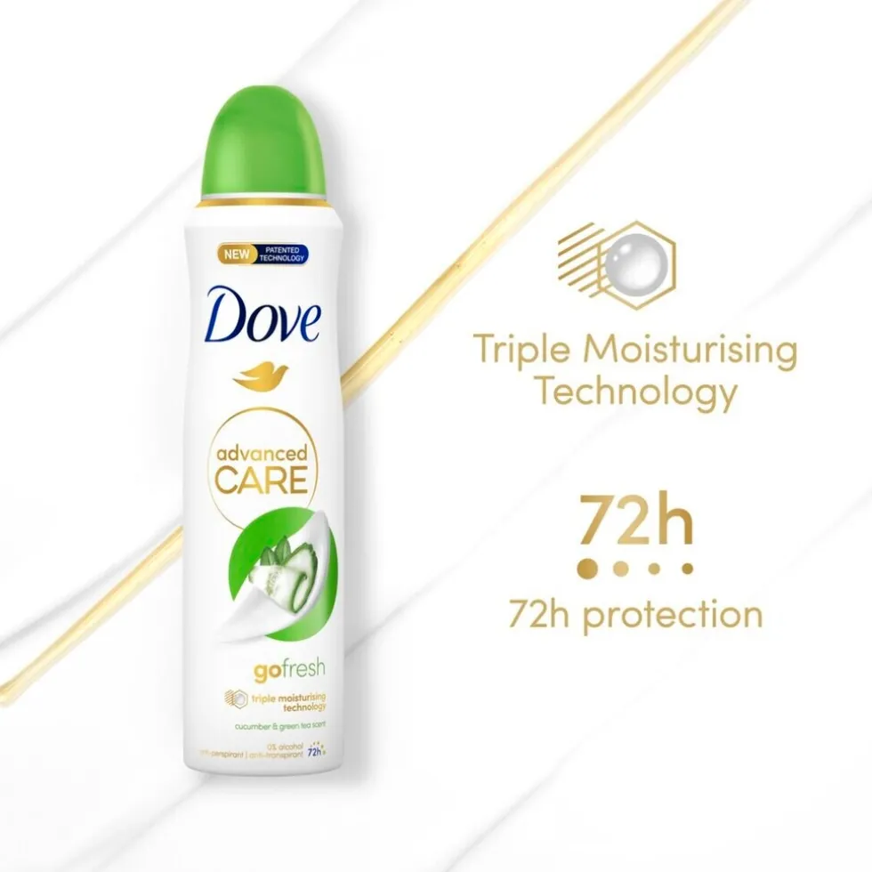 Dove Advanced Care Go Fresh Cucumber & Green Tea Antitranspirant Deodorant Spray
