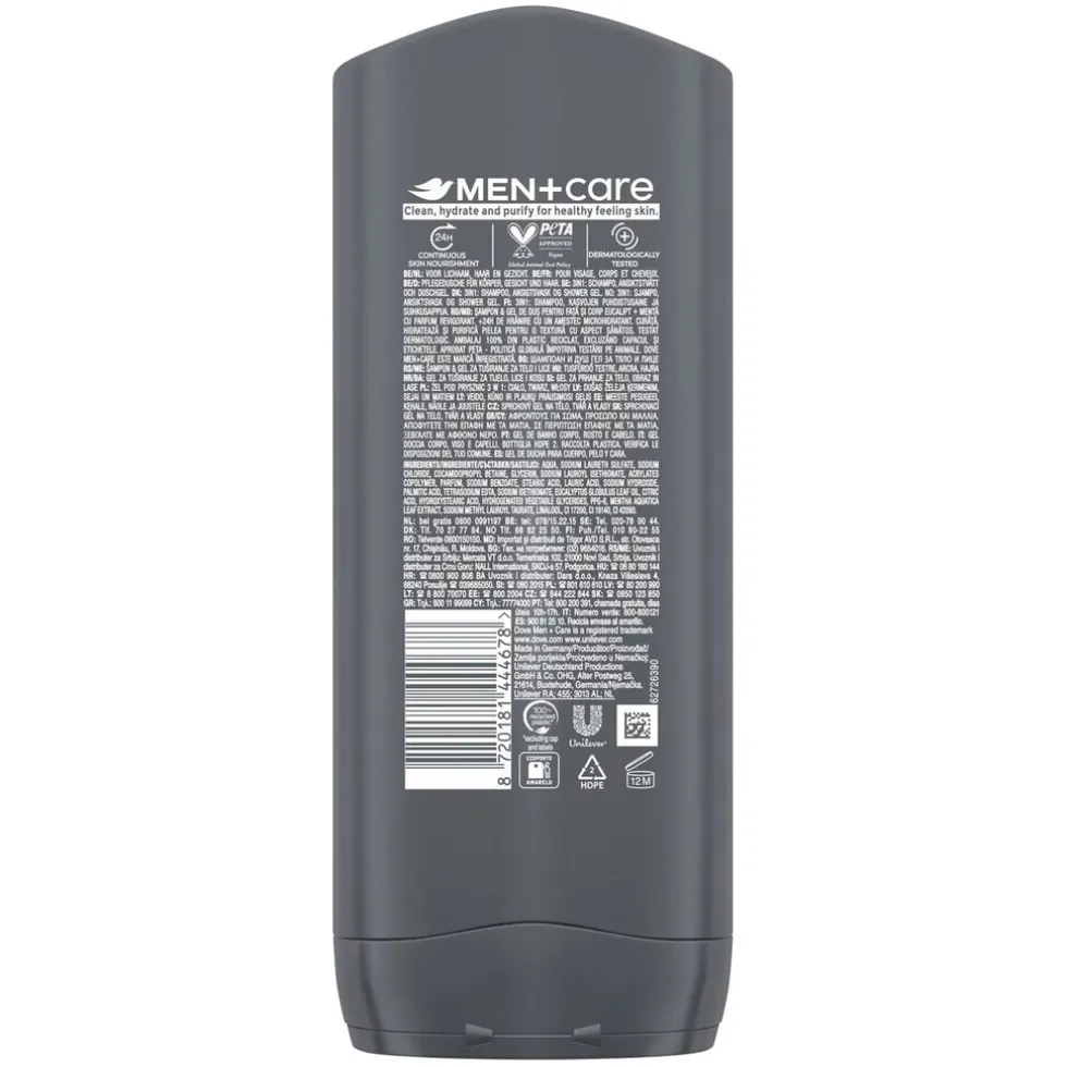Dove Men+Care Eucalyptus + Mint Douchegel