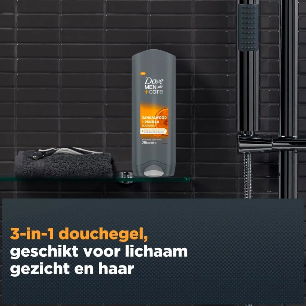 Dove Men+Care Sandalwood & Vanilla 3-in-1 Douchegel