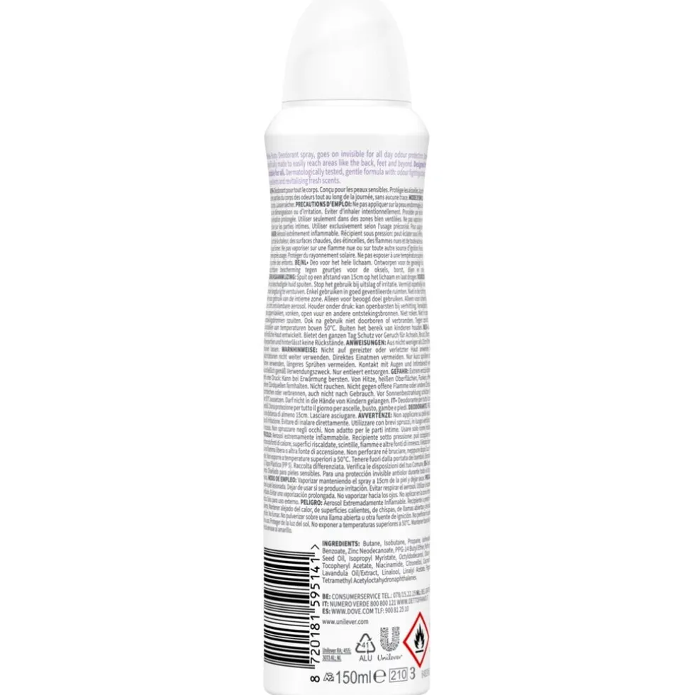 Dove Whole Body Lavender & Camomile Deodorant Spray