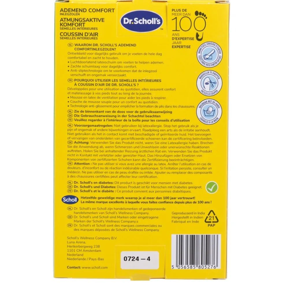 Dr. Scholl's Ademend Comfort Inlegzolen