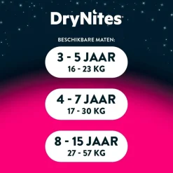 DryNites Girls 4-7 Jaar Nachtbroekjes