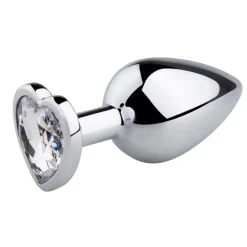 EasyToys Buttplug met Zilverkleurig Hartje