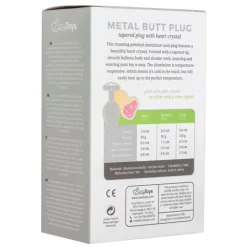 EasyToys Buttplug met Zilverkleurig Hartje
