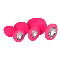 EasyToys Siliconen Buttplug Set met Diamant