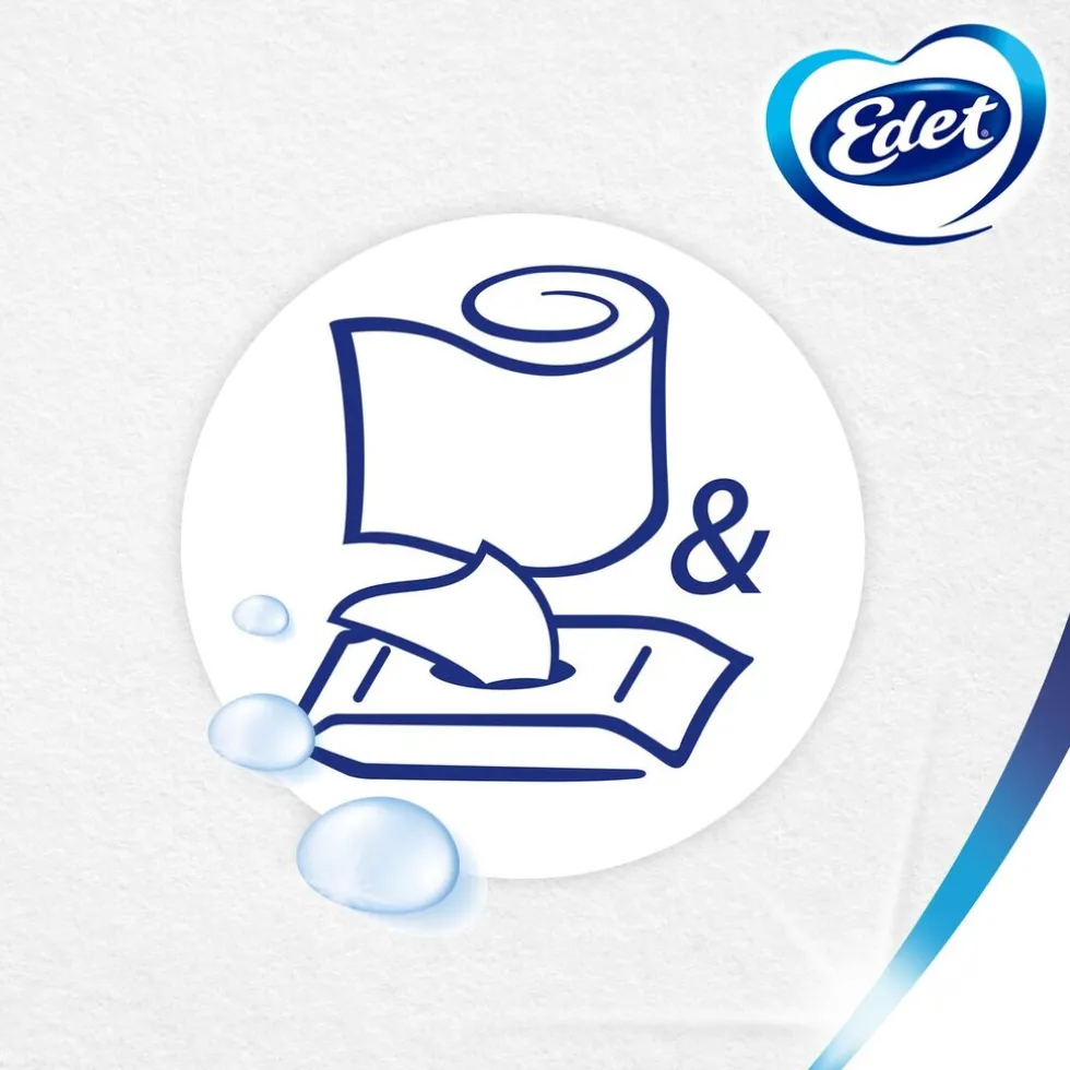Edet Comfort Almond Milk Vochtig Toiletpapier