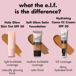 e.l.f. Halo Glow SPF50 2 Fair Warm Skin Tint