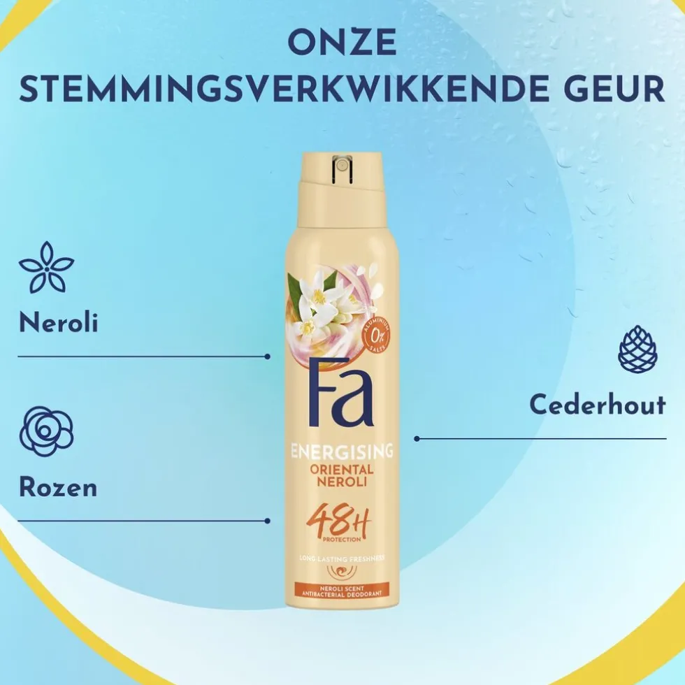 Fa Energising Oriental Neroli Deodorant Spray