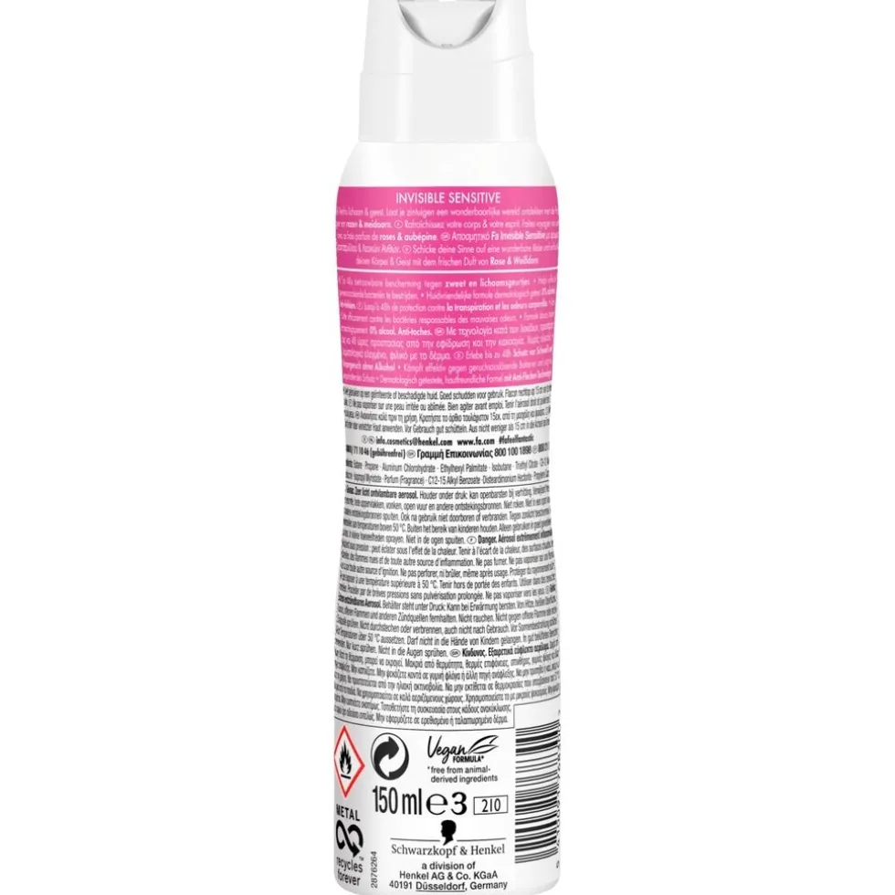 Fa Invisible Sensitive Antitranspirant Spray
