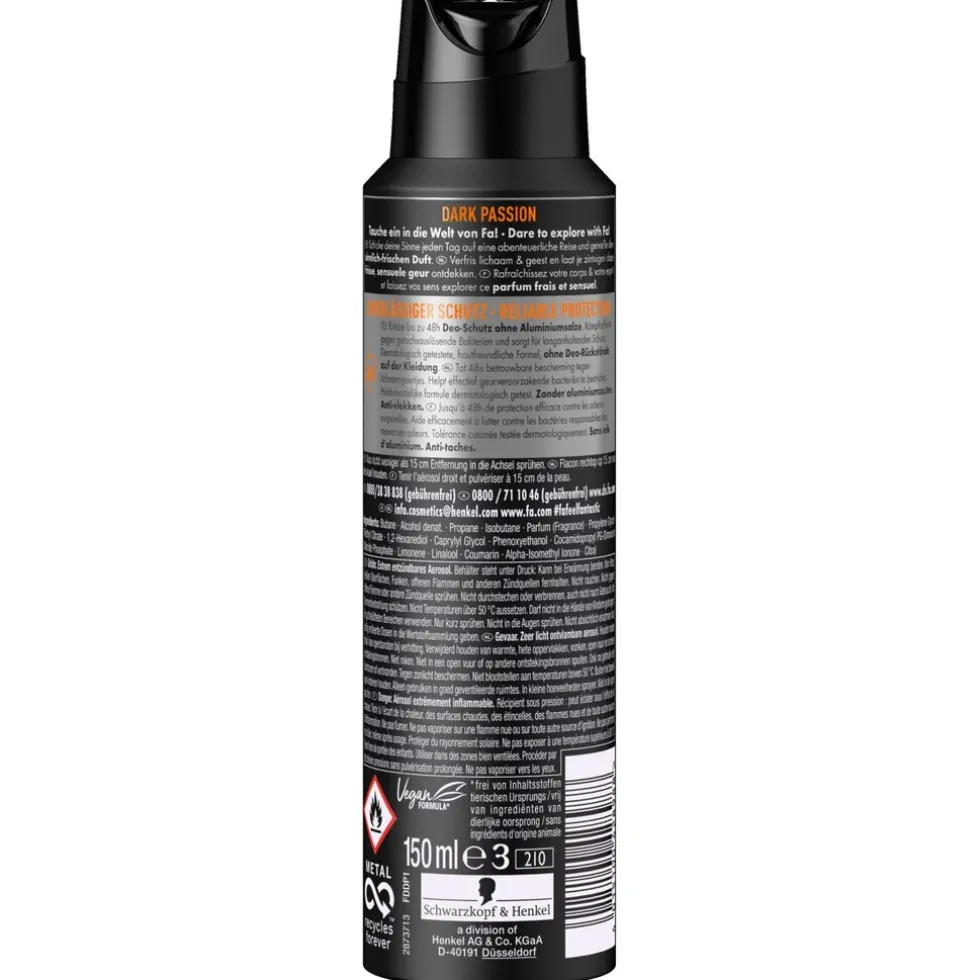Fa Men Dark Passion Deodorant & Body Spray