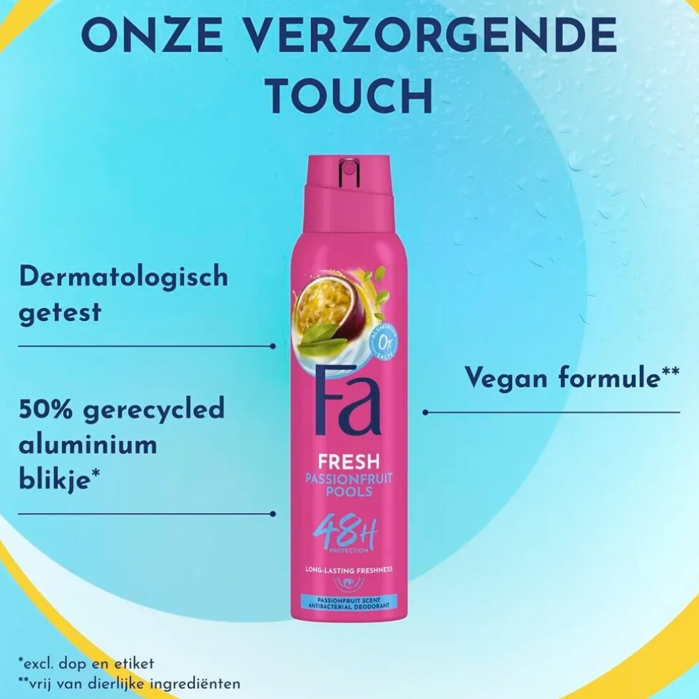 Fa Passion Fruit Pools Deodorant Spray