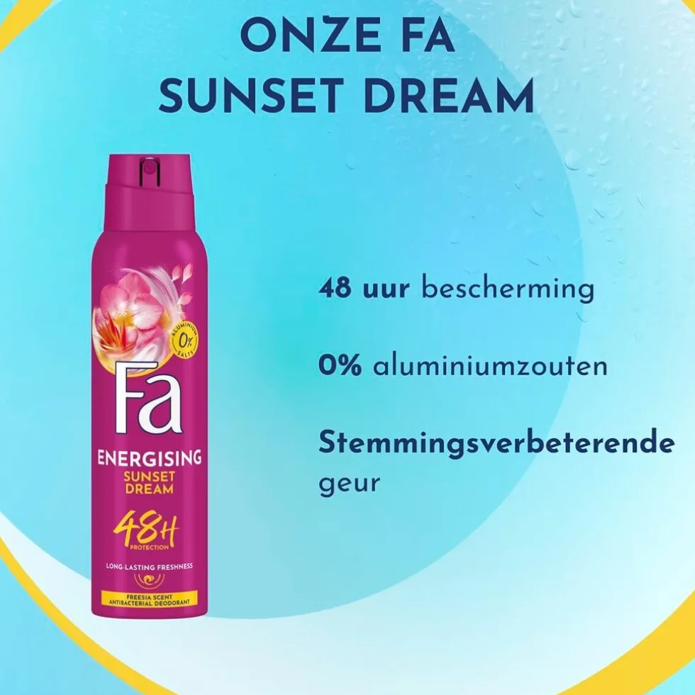 Fa Sunset Dream Deodorant Spray