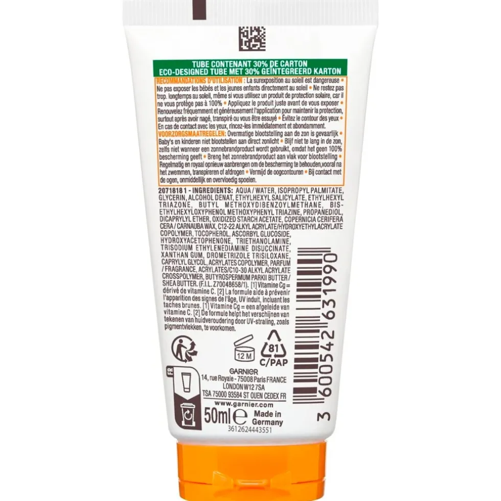 Garnier Ambre Solaire Hydra 24H Protect SPF50+ Beschermende Zonnemelk