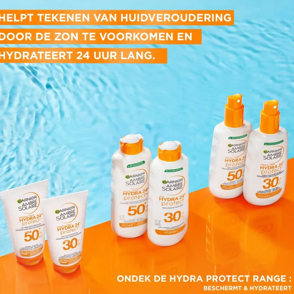 Garnier Ambre Solaire Hydra 24H Protect SPF50+ Beschermende Zonnemelk