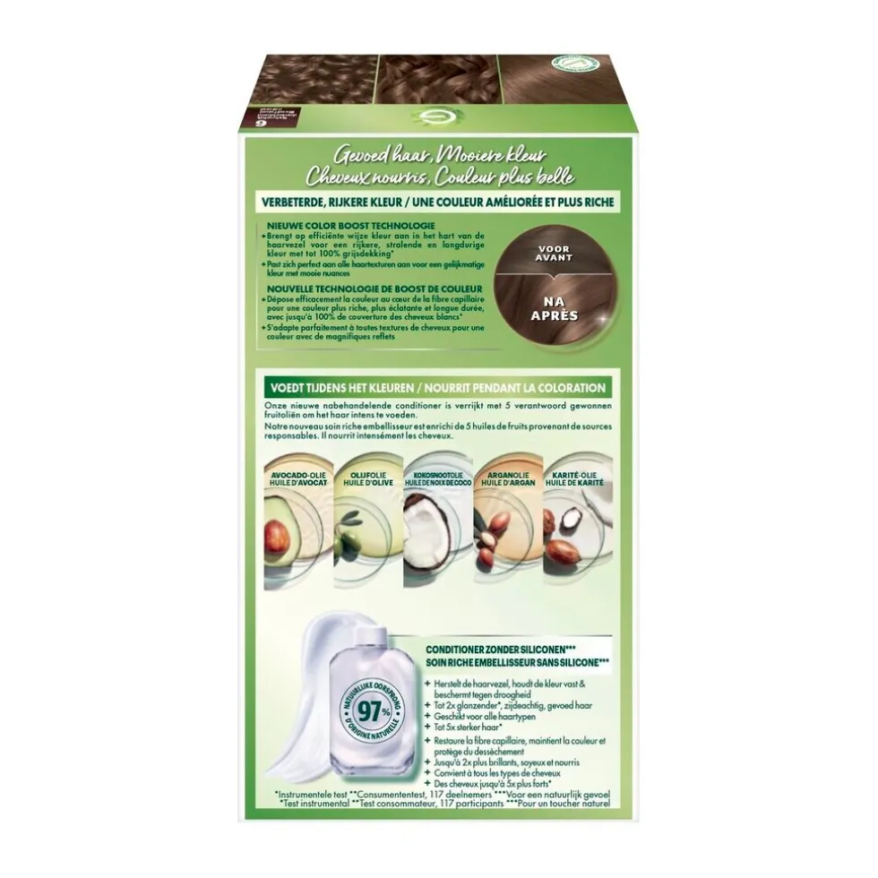 Garnier Nutrisse Ultra Crème 6 Natuurlijk Donkerblond Permanente Haarkleuring