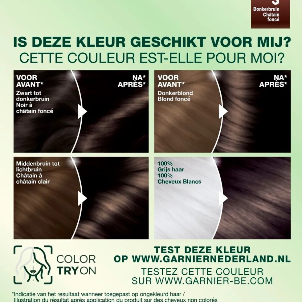 Garnier Nutrisse Ultra Crème 3 Donkerbruin Permanente Haarkleuring