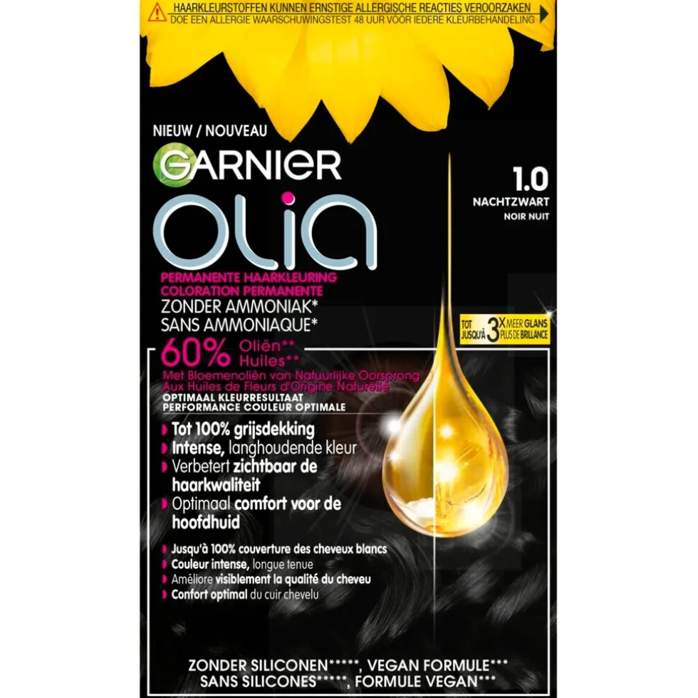 Garnier Olia 1.0 Zwart Permanente Haarkleuring
