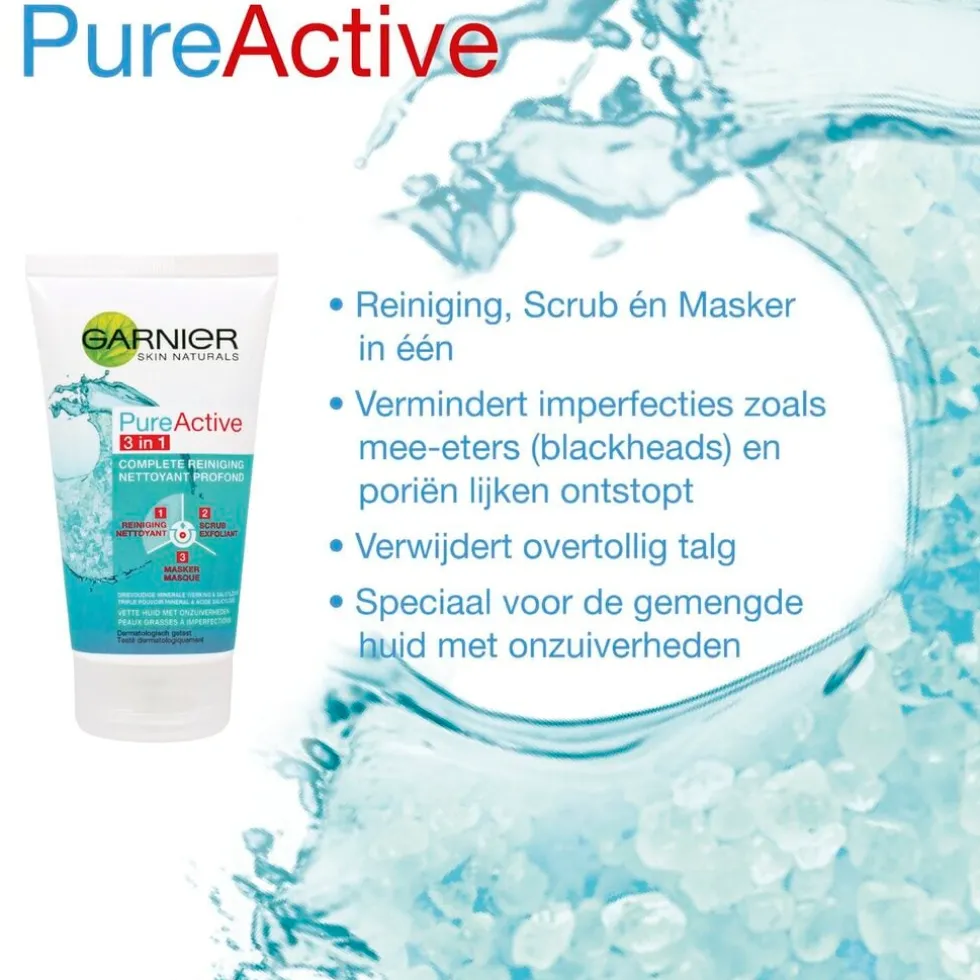 Garnier Pure Active Anti-Puistjes 3-in-1 Klei