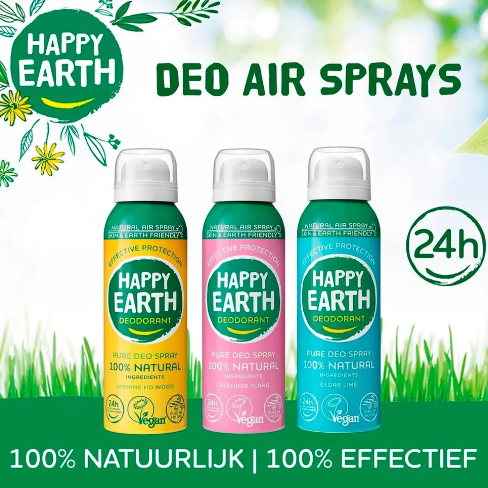 Happy Earth 100% Natural Air Jasmine Ho Wood Deospray