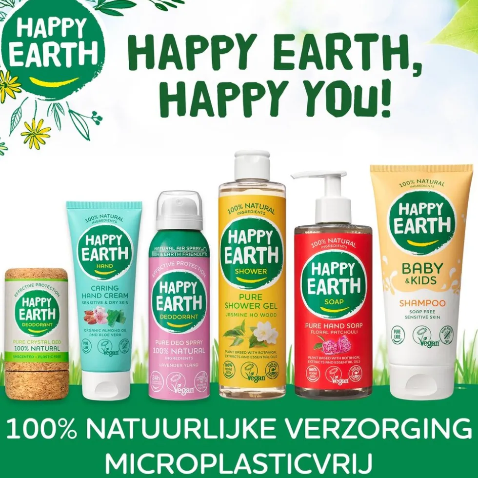 Happy Earth 100% Natural Geurloze Deodorant Spray