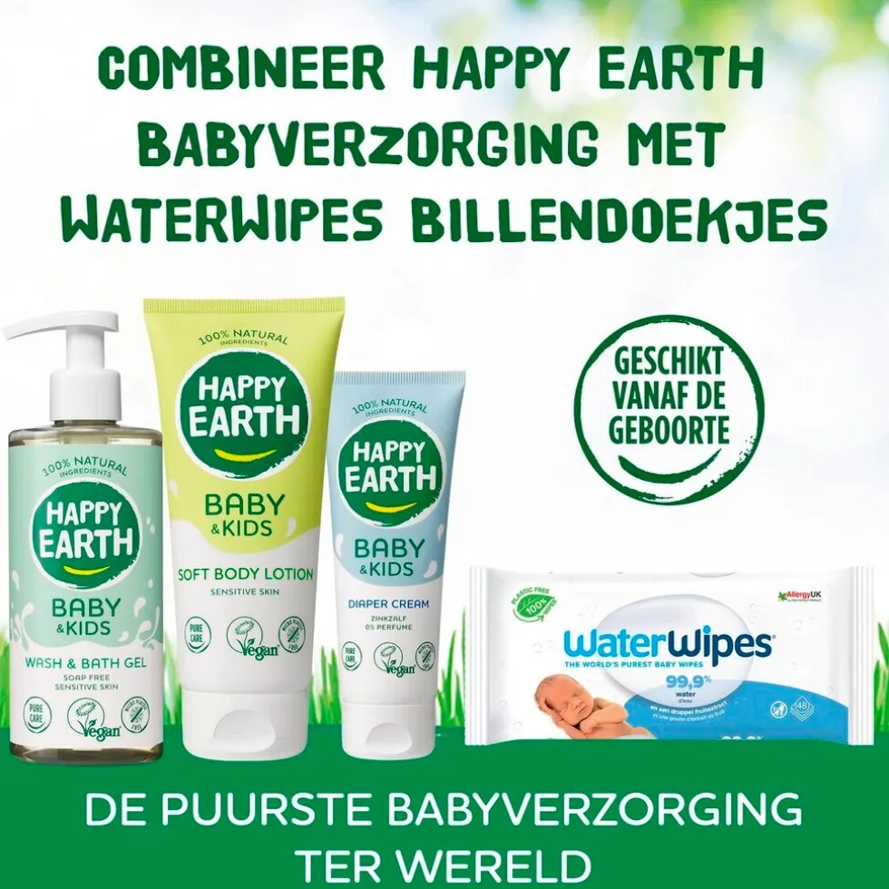 Happy Earth Baby & Kids 100% Natural Wash & Bath Gel