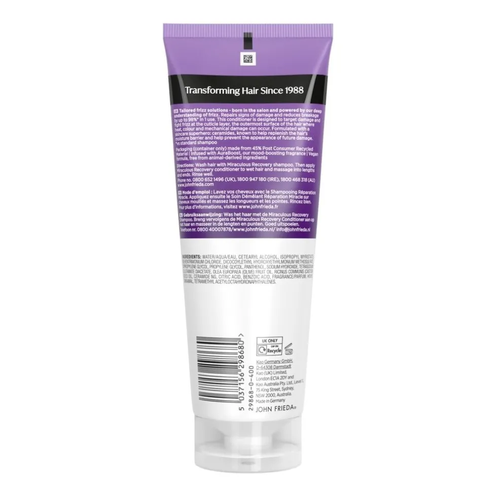 John Frieda Frizz Ease Miraculous Recovery Repairing Conditioner
