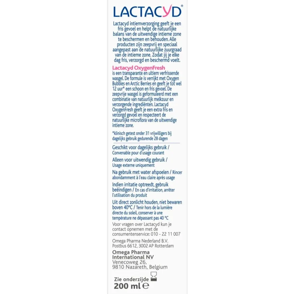 Lactacyd Oxygen Fresh Wasgel