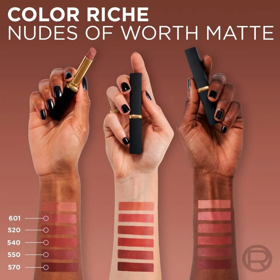 L'Oréal Paris Color Riche 601 Worth It Nude Intense Volume Matte Lippenstift