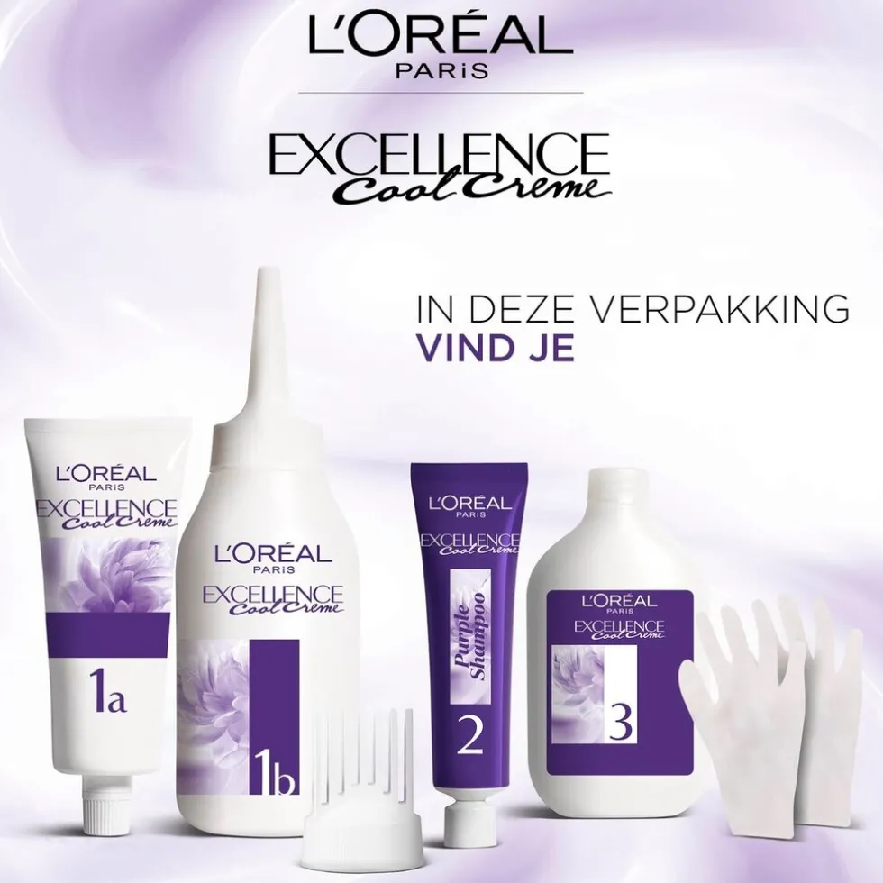 L'Oréal Paris Excellence Cool Crème 8.11 Ultra Licht Asblond Permanente Haarkleuring