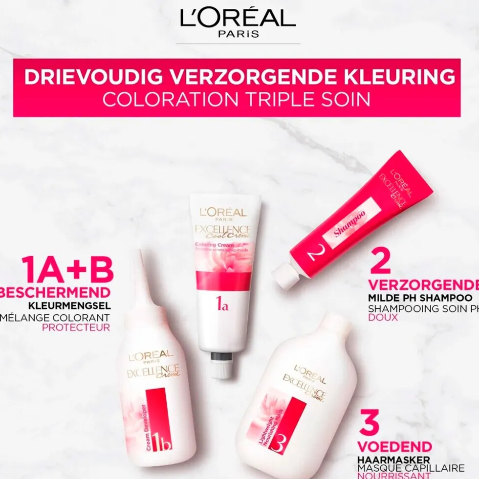 L'Oréal Paris Excellence Crème 7.3 Goudblond Permanente Haarverf