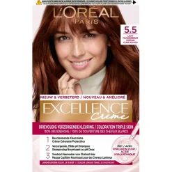 L'Oréal Paris Excellence Crème 5.5 Licht Mahonie Bruin Permanente Haarverf