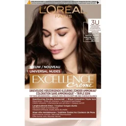L'Oréal Paris Excellence 3U Nudes Donkerbruin Permanente Haarverf
