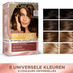 L’Oréal Paris Excellence Universal 4U Nudes Middenbruin Permanente Haarverf