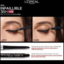 L'Oréal Paris Infaillible 36H Grip Gel Automatic Intense Black Eyeliner