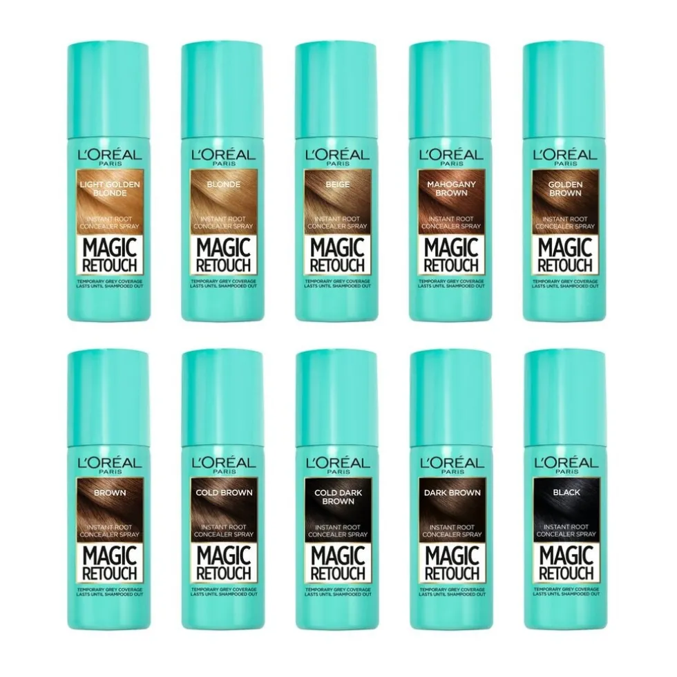 L'Oréal Paris Magic Retouch Goud Middenbruin Camouflerende Uitgroeispray