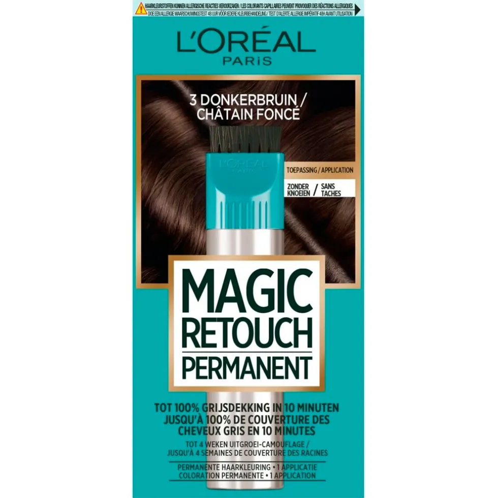 L'Oréal Paris Magic Retouch 3 Donkerbruin Permanente Haarkleuring